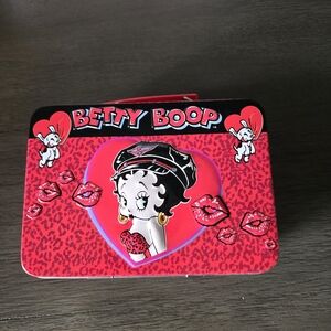 Betty Boop Red & Black Tin Box